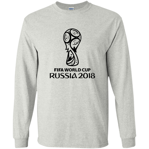 Russia World Cup 2018 Youth Long T-Shirt Ash / YS T-Shirts - LiteBoy Store