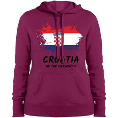 Fifa World Cup 2018 Croatia Ladies' Hooded Sweatshirts - LiteBoy Store