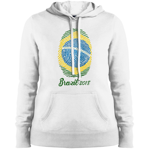WORLD CUP - BRAZIL 2018 Ladies' Hooded White / X-Small Sweatshirts - LiteBoy Store