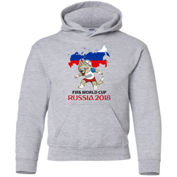 Russia World Cup 2018 Mascot Zabivaka Youth Hoodie