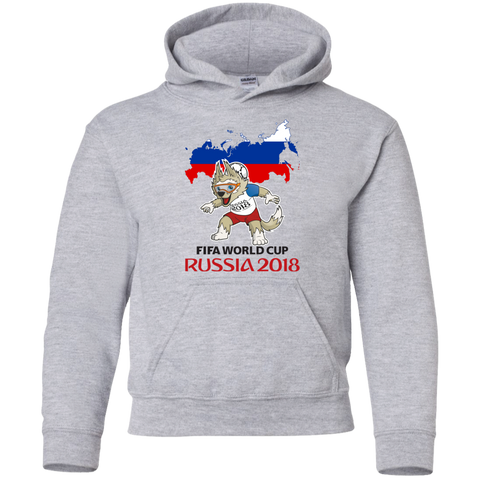 Russia World Cup 2018 Mascot Zabivaka Youth Hoodie