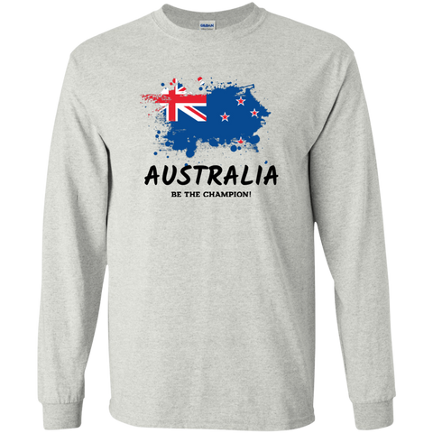 Fifa World Cup 2018 Australia Long T-Shirt Ash / S T-Shirts - LiteBoy Store