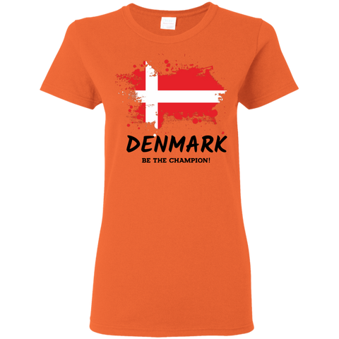 Fifa World Cup 2018 Denmark Women's T-Shirt Orange / S T-Shirts - LiteBoy Store