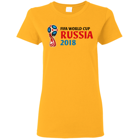 Fifa World Cup Russia 2018 Women's T-Shirt Gold / S T-Shirts - LiteBoy Store