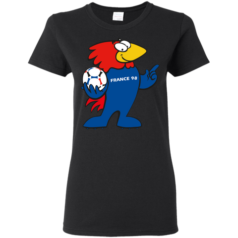 Footix World Cup France 98 Women's T-Shirt Black / S T-Shirts - LiteBoy Store