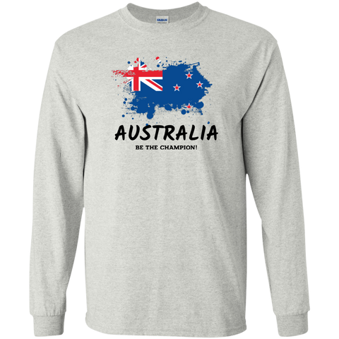 Fifa World Cup 2018 Australia Youth Long T-Shirt Ash / YS T-Shirts - LiteBoy Store